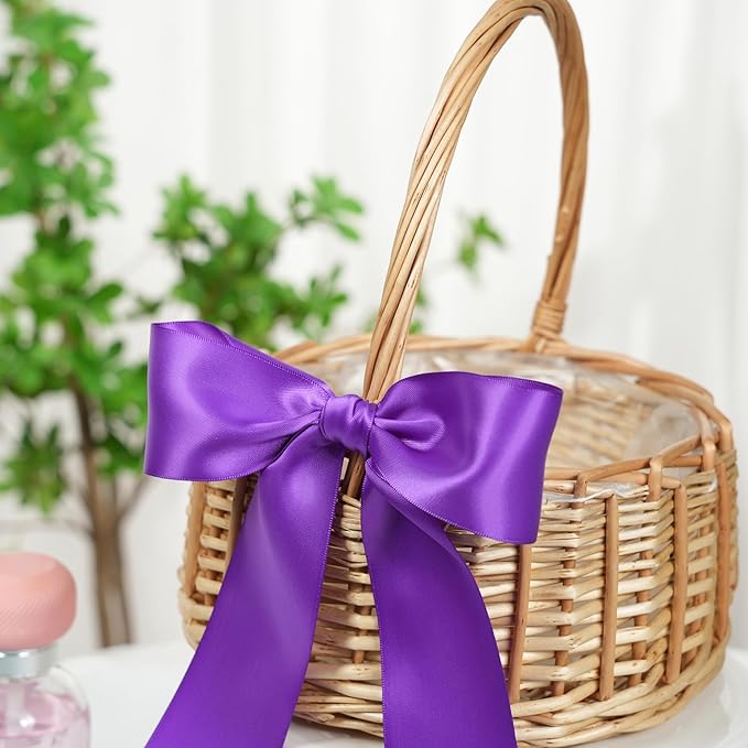 Purple Premium 1.5 inch Satin Ribbon l Pack of 1 (10 meters)