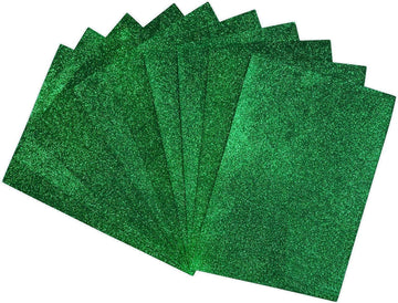 A4 Size glitter Foam Sheets - Light green Without sticker 1PC