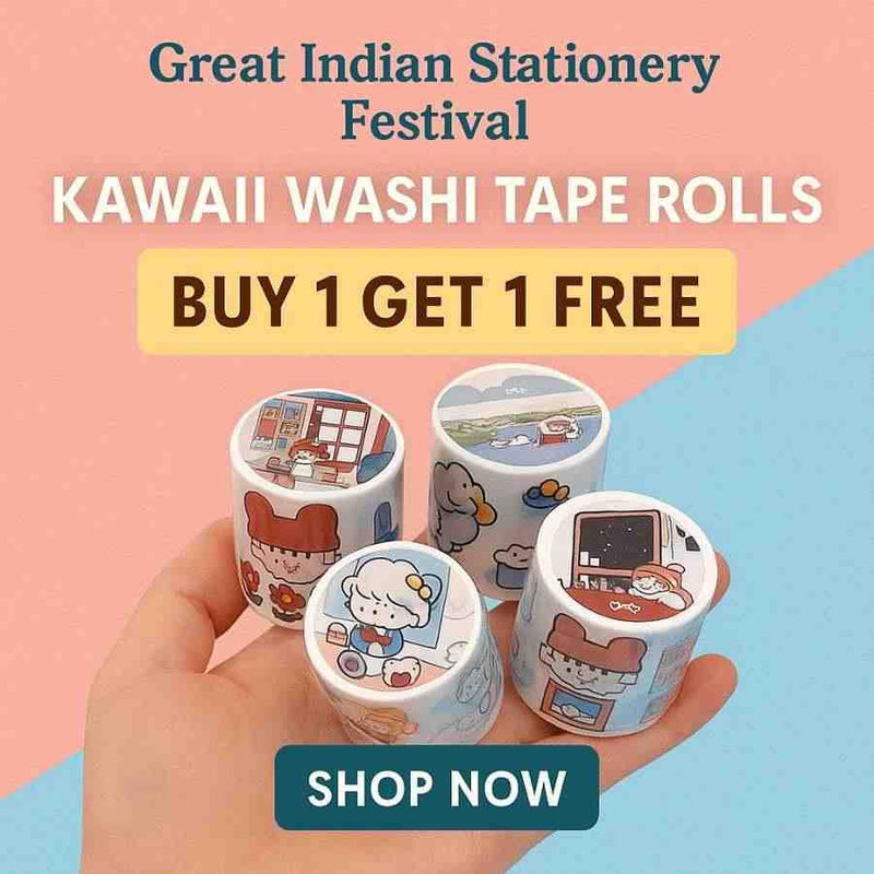 (Buy 1 Get 1 free ) Premium Kawaii Sticker Roll - 1 Roll of Adorable Journaling and Decorative Craft Stickers