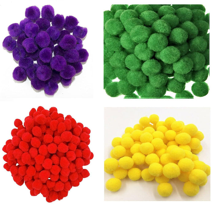 POM POM Balls, 20 MM, Used in Jewellery & TORAN Making, Macrame Art & Craft (Pack of 50)