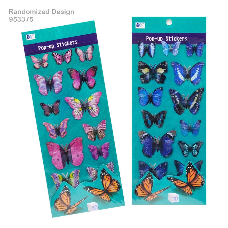 953375 Popup 3D Butterfly Sticker