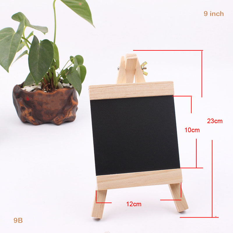 9 Inch Black Board with Easel 12x23cm - Mini Writing Board