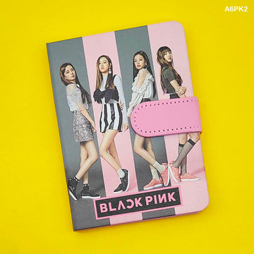 Black Pink Printed Magnetic Diary 14x10cm - Notebook (Design 3)