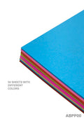A4 Bright Tinted Card Sheets - Pack of 50 Coloured Craft Card