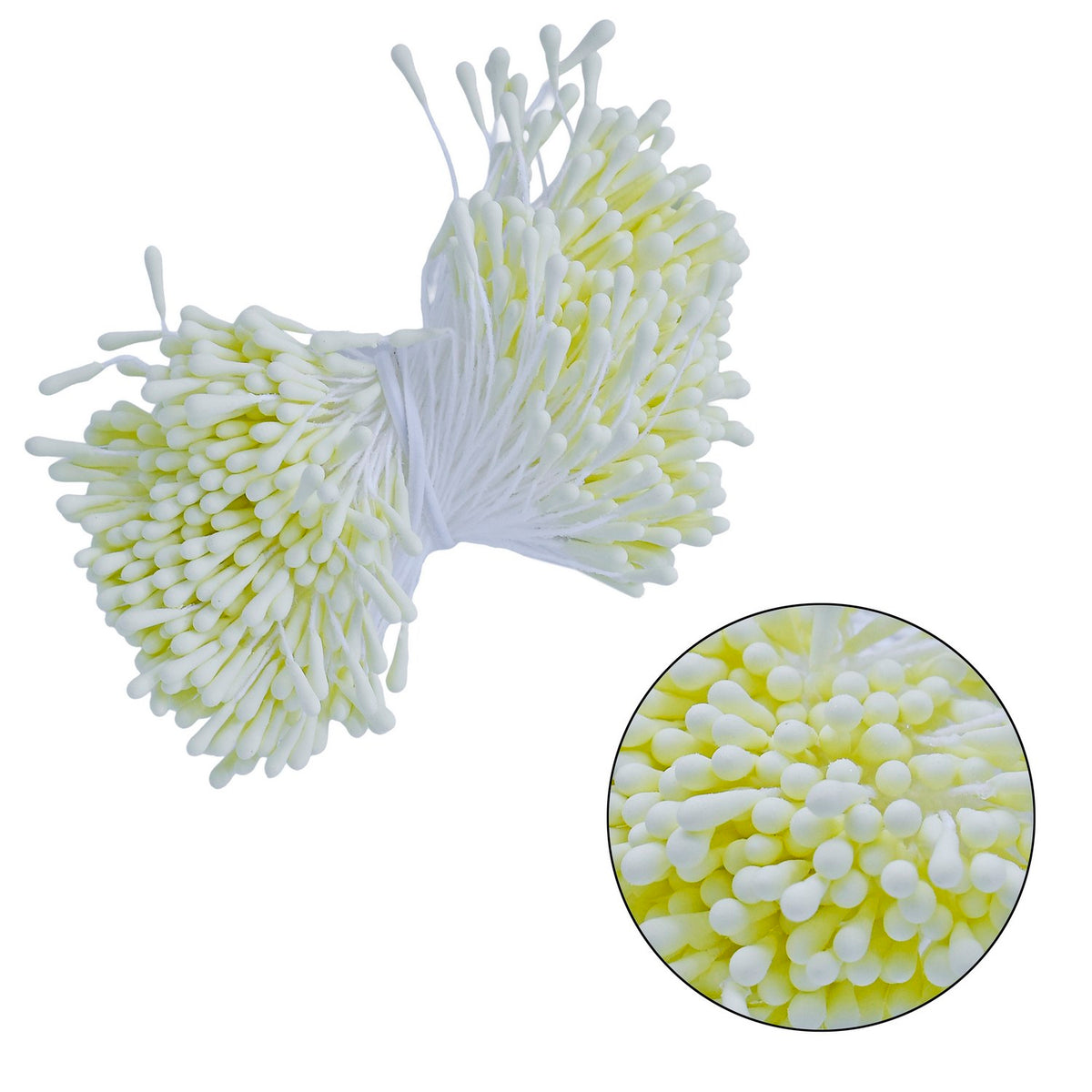 Artificial Flower Polons Light Yellow Design 1 for DIY Craft & Decor