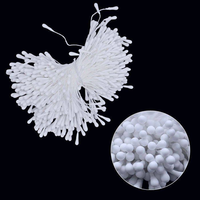 Artificial Flower Polons White Design 1 for DIY Craft & Decor