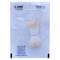 Artificial Flower Polons Cream Design 2 size view