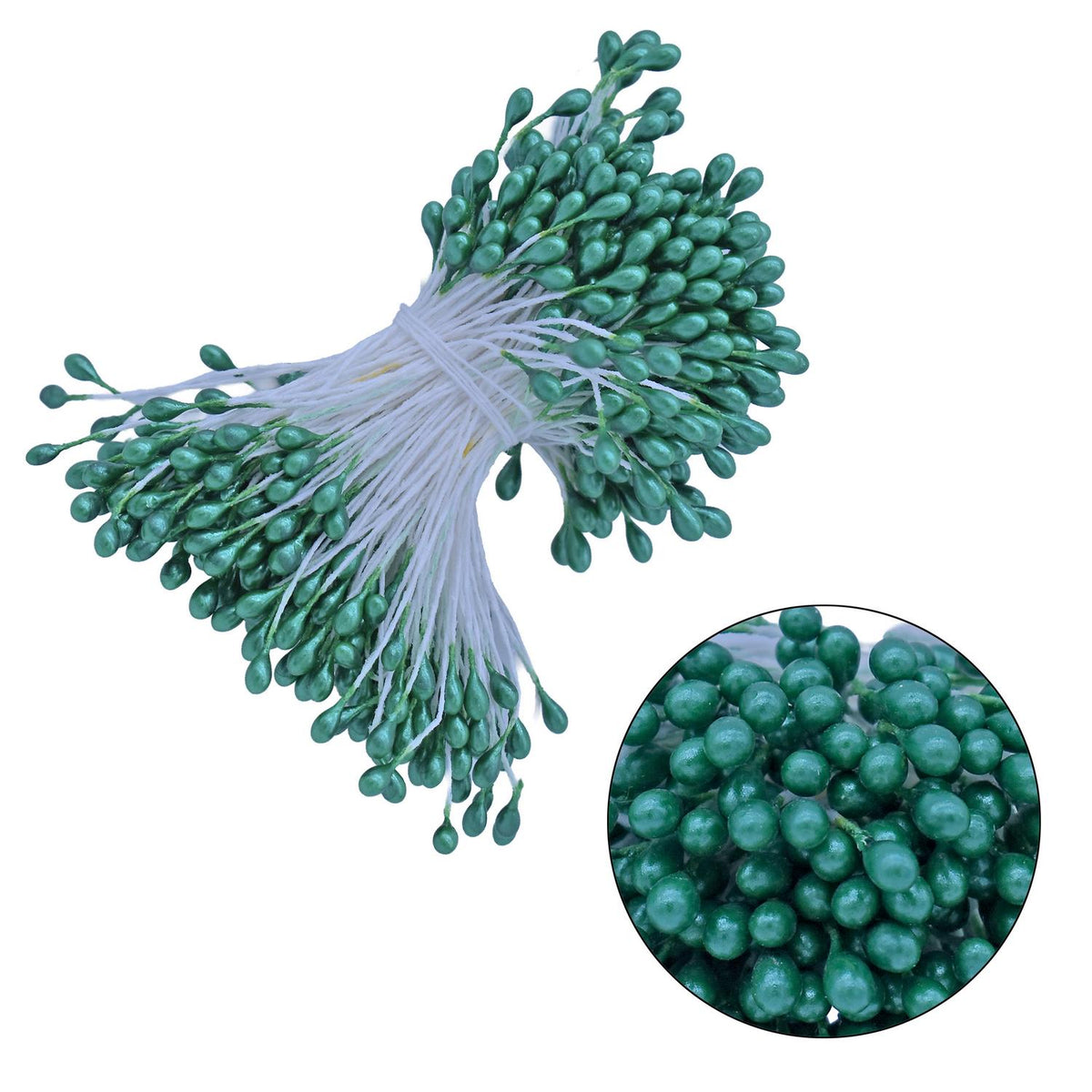 Artificial Flower Polons Dark Green Design 4