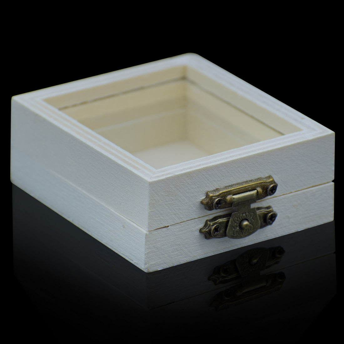 Wooden Empty Box Small Top Window l Rectangle l Pack of 1