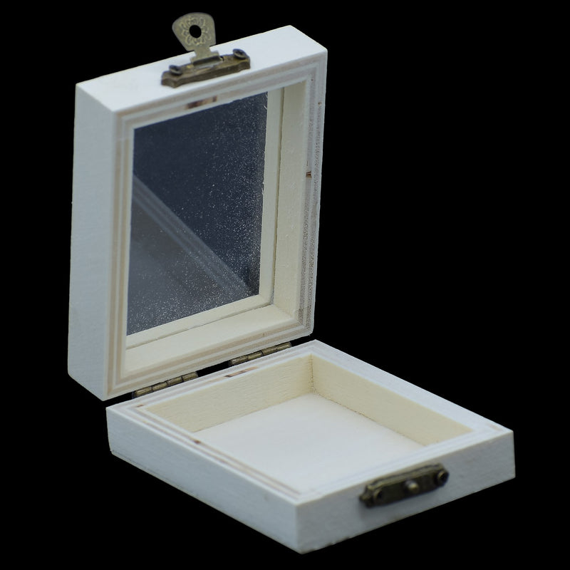 Wooden Empty Box Small Top Window l Rectangle l Pack of 1