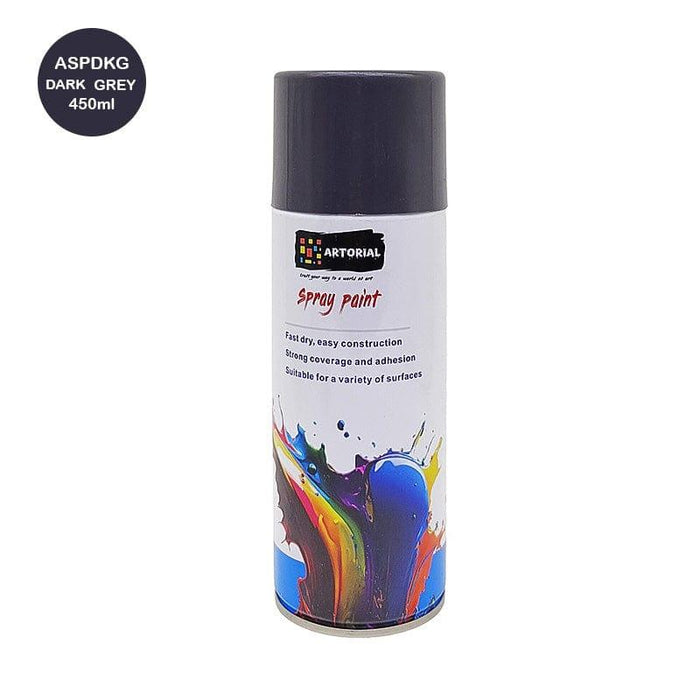 Artorial Spray Paint Dark Grey 450Ml     Code  Aspdkg