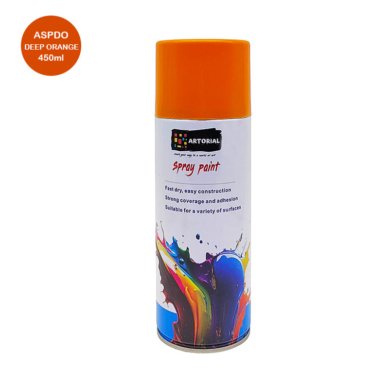 Aspdo Artorial Spray Paint Deep Orange 450Ml