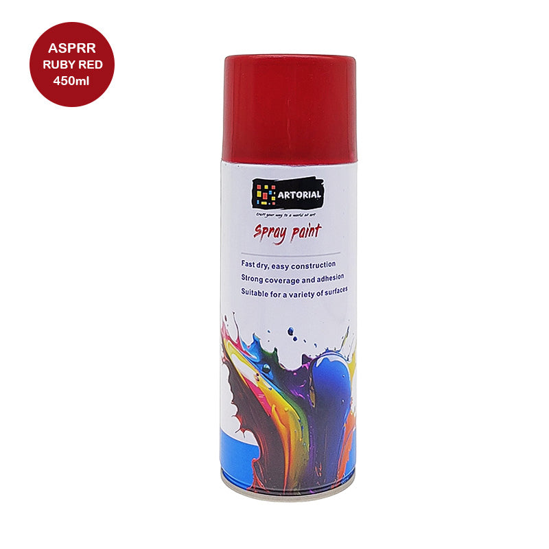 Asprr Artorial Spray Paint Ruby Red 450Ml