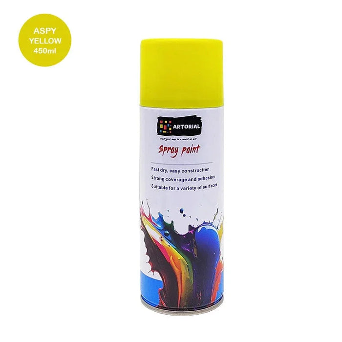Artorial Spray Paint Yellow 450ml - Aerosol Paint