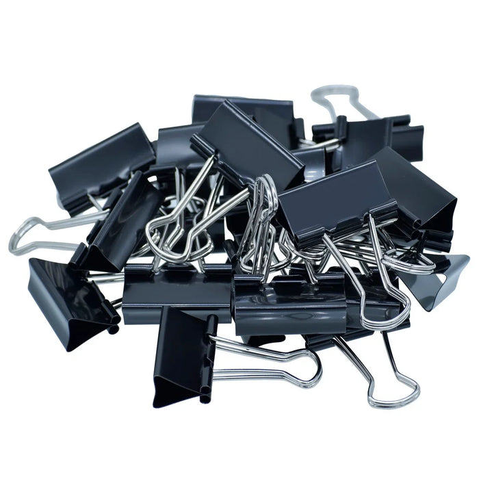 Premium Black Binder Clips l 32mm(24pcs) pack of 1
