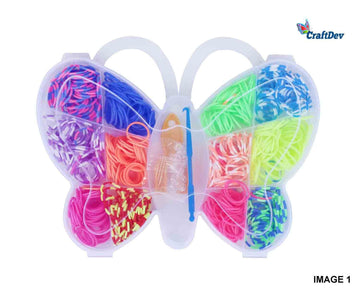 Butterfly Loom Band Box - Rubber Band Bracelet Making Kit