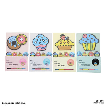Cute Design Sticky Notes Marker Set (Design 3)