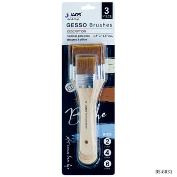 Gesso Paint Brush 3-Piece Set BS-8031