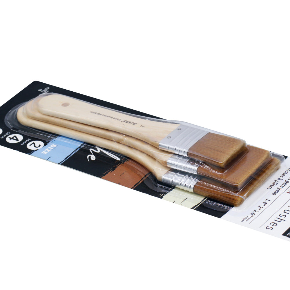 Gesso Paint Brush 3-Piece Set BS-8031