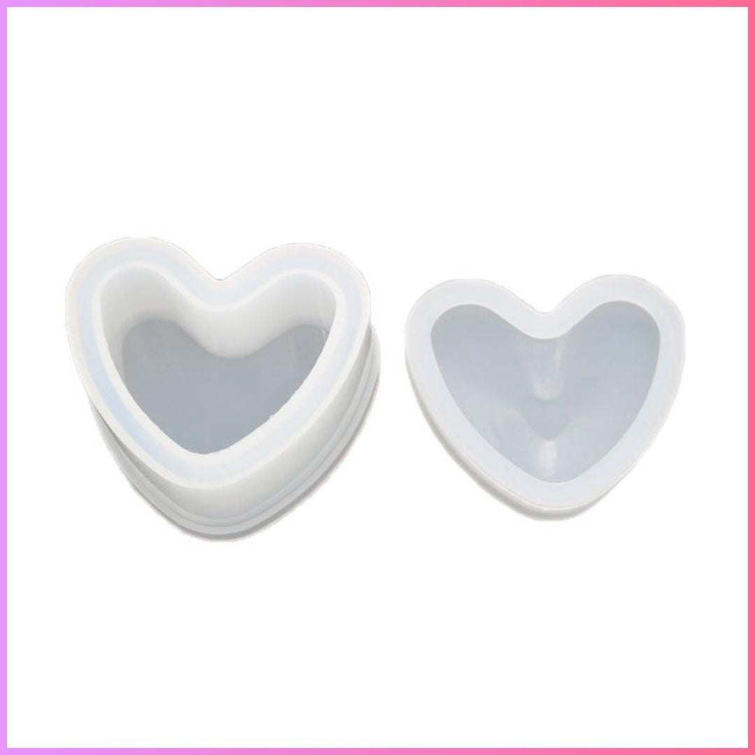 Silicon mold Gift Box heart  (3 inch) l Pack of 1
