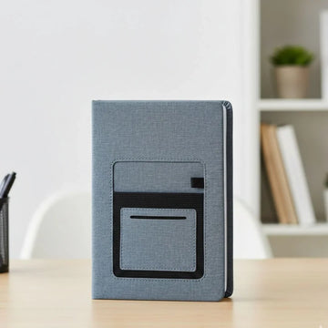 Grey A5 Business Diary with Mobile Pocket l Pack of 1