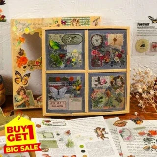 (Buy 1 Box Get 1 Box Free) – Premium Journal Aesthetic Stickers | Works on Resin | Box of 100