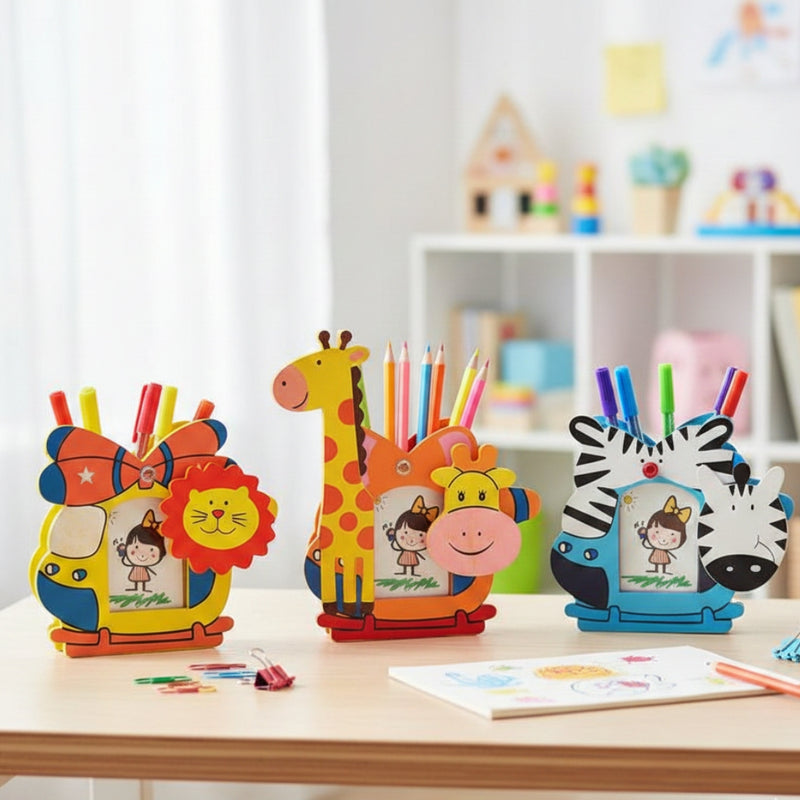 (Buy 1 Get 1 Free ) Wooden Helicopter Pen Stand (pack of 1)