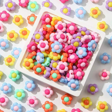 Flower Pastel Daisy Craft Beads (20gm) Pack of 1