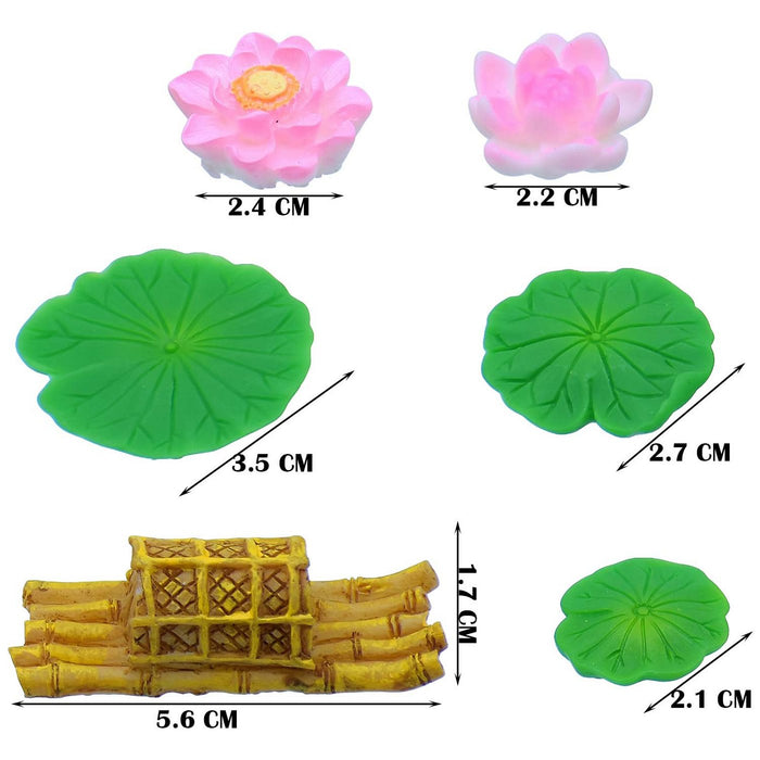 Miniature Lotus Pond Theme 6 Pcs Set | C0115-A