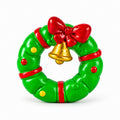 Miniature Christmas Bell and Bow size view