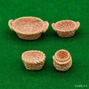Cute Basket miniature l Pack of 4 different basket