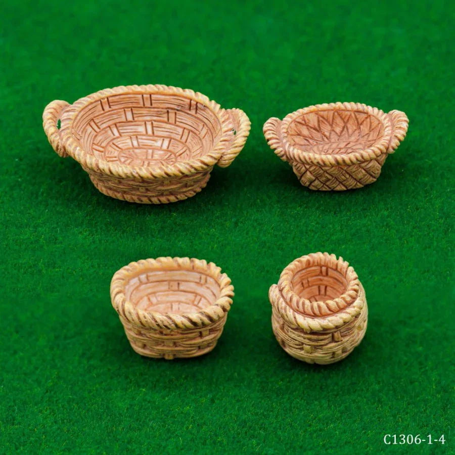Cute Basket miniature l Pack of 4 different basket