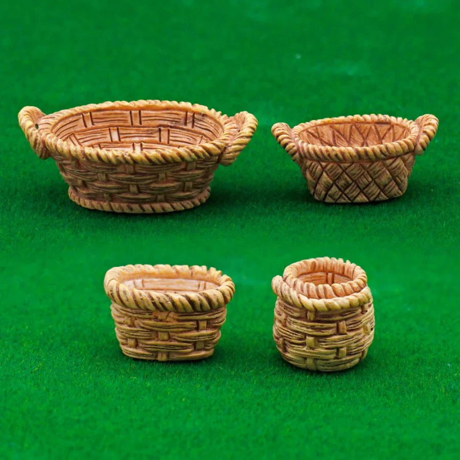Cute Basket miniature l Pack of 4 different basket