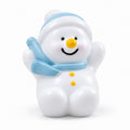 Miniature Christmas Santa Claus White Blue Cap size view
