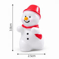 Miniature Christmas Santa Claus White Red Cap