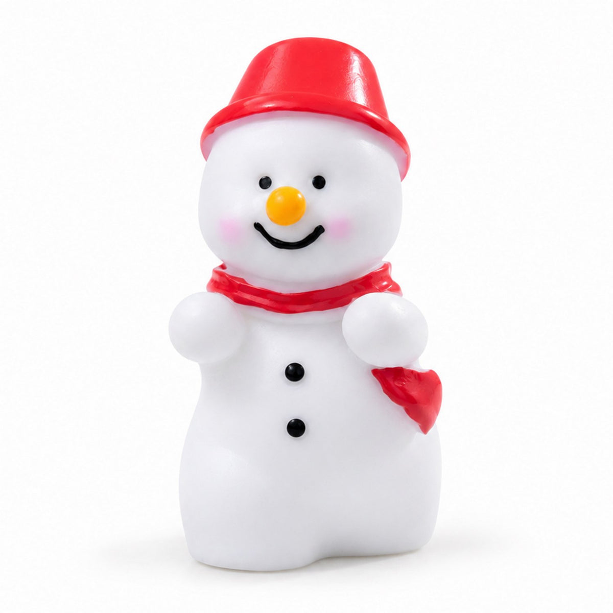 Miniature Christmas Santa Claus White Red Cap size view