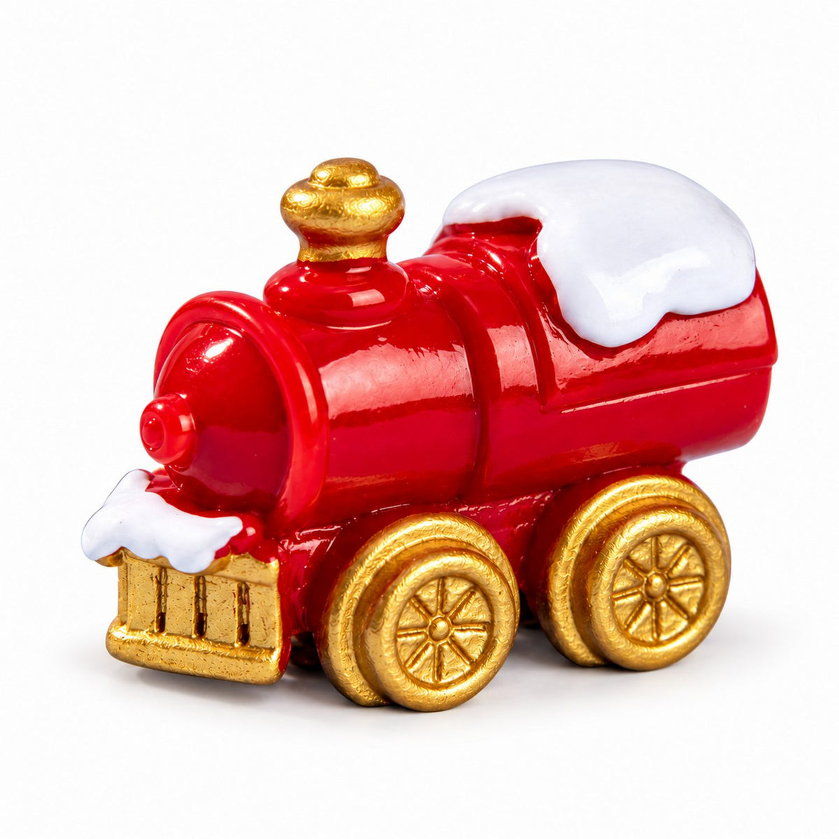 Miniature Christmas Train Engine size view