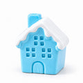 Miniature Christmas House Blue size view