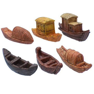 Miniature Model Boat 6 Pcs Set