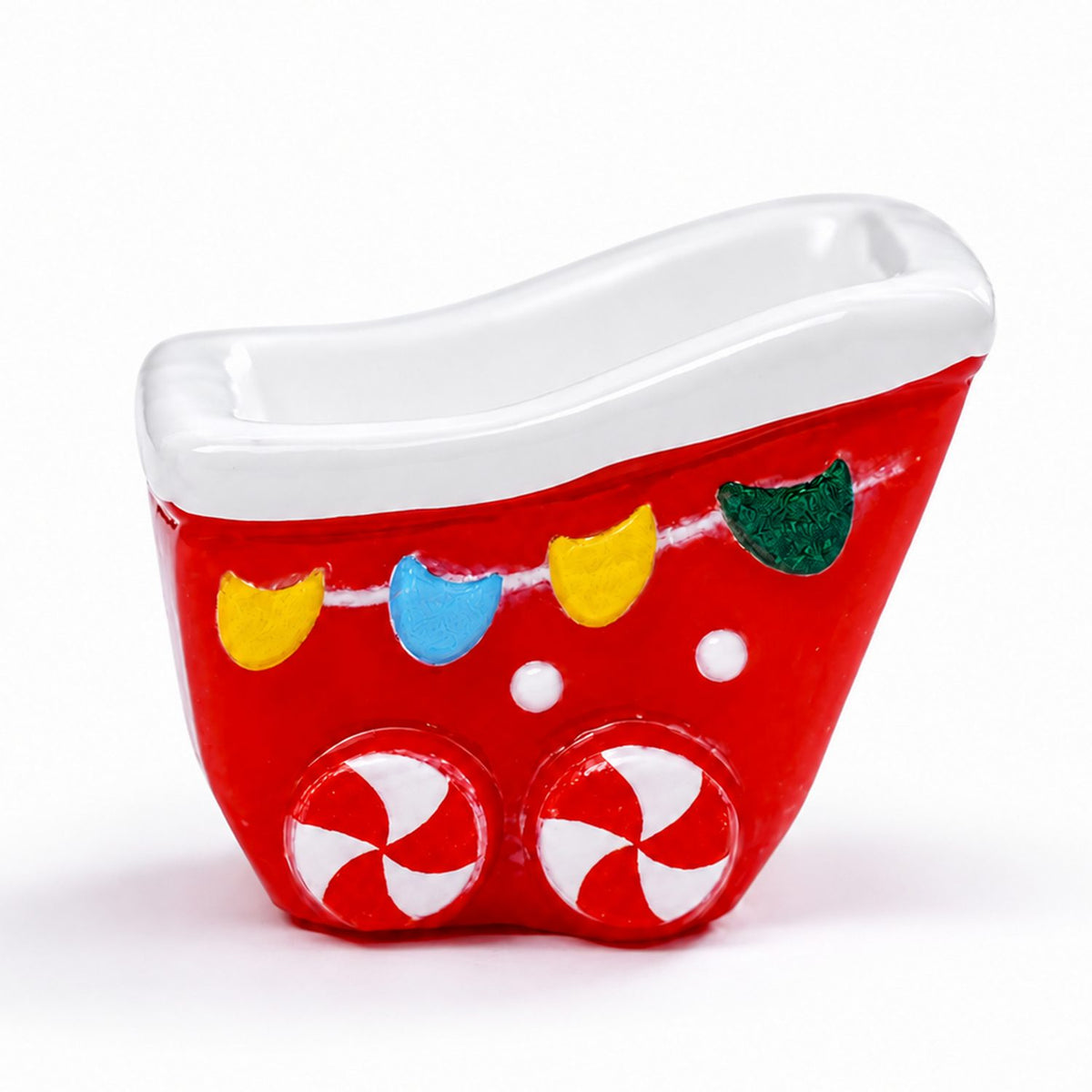 Miniature Christmas Train Cart Red size view