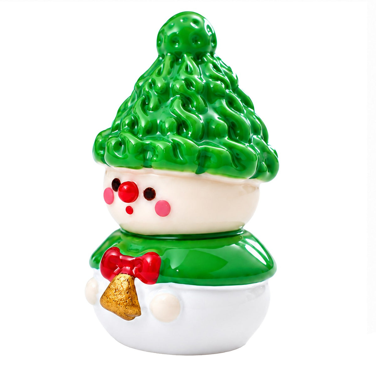 Miniature Christmas Santa Claus Snowman size view