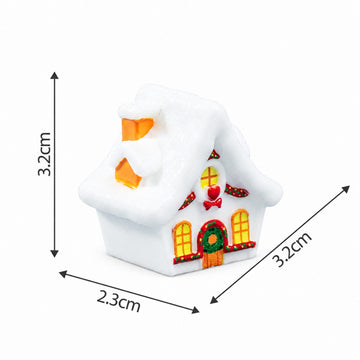Miniature Christmas House White