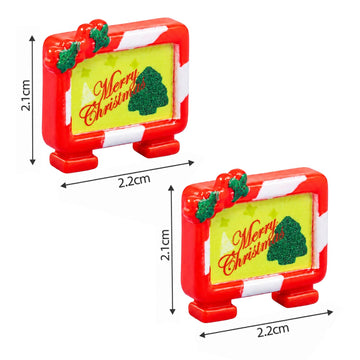 Miniature Christmas Merry Christmas Frame 2 Pcs