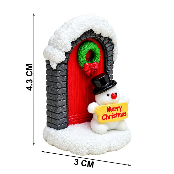 Miniature Christmas Door for Xmas Decor & DIY Craft