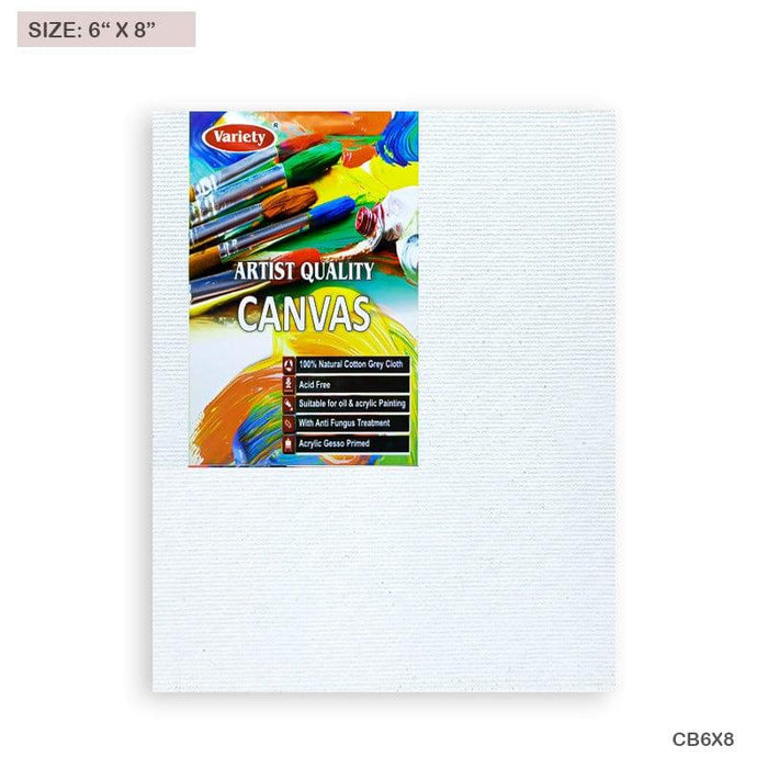 6x8 Inch Canvas Board for Painting - Rigid Art Surface