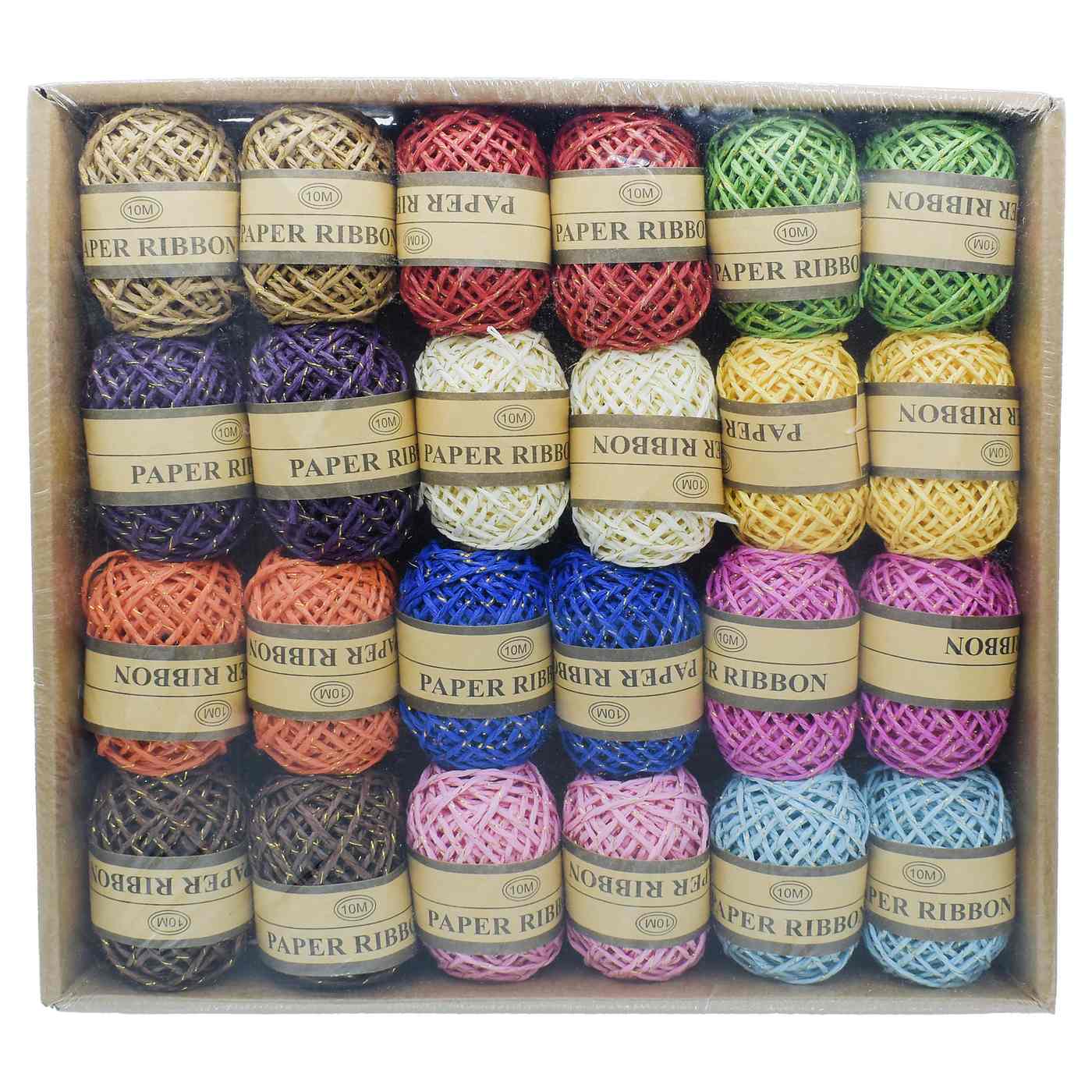 Colour Craft Paper Rope 10m Pack of 24