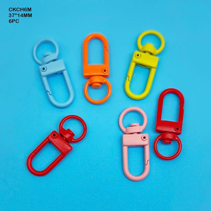 Candy Key Chain Hook l Pack of 6Pc l multi l 37*14Mm