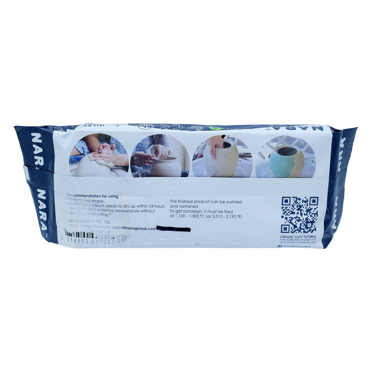 Nara Ceramic Clay 500gm Grey view 2