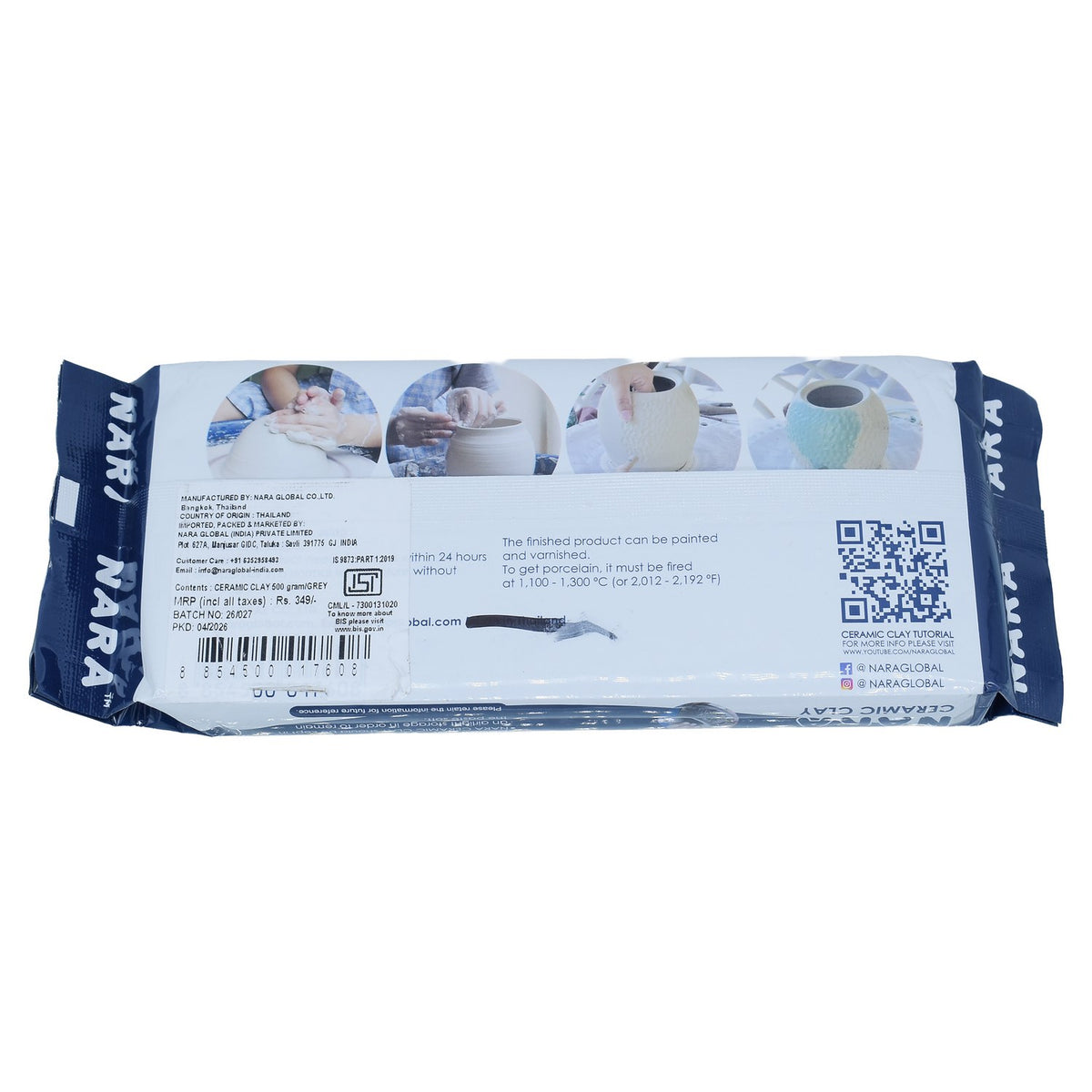 Nara Ceramic Clay 500gm Terracotta view 2
