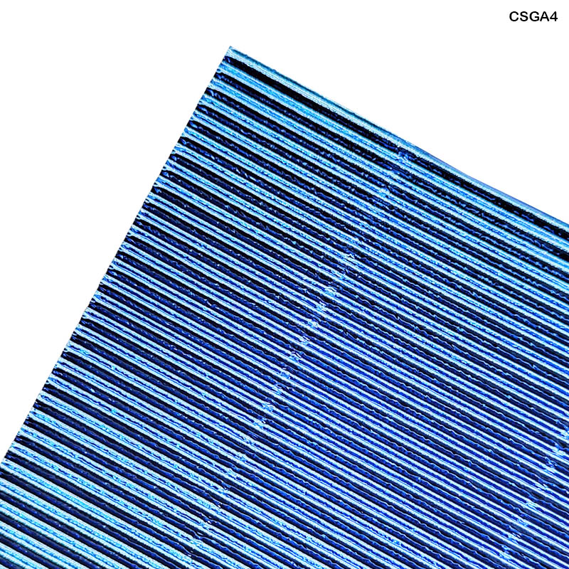 A4 Corrugated Metallic Sheets Multicolour - Pack of 10 for Craft